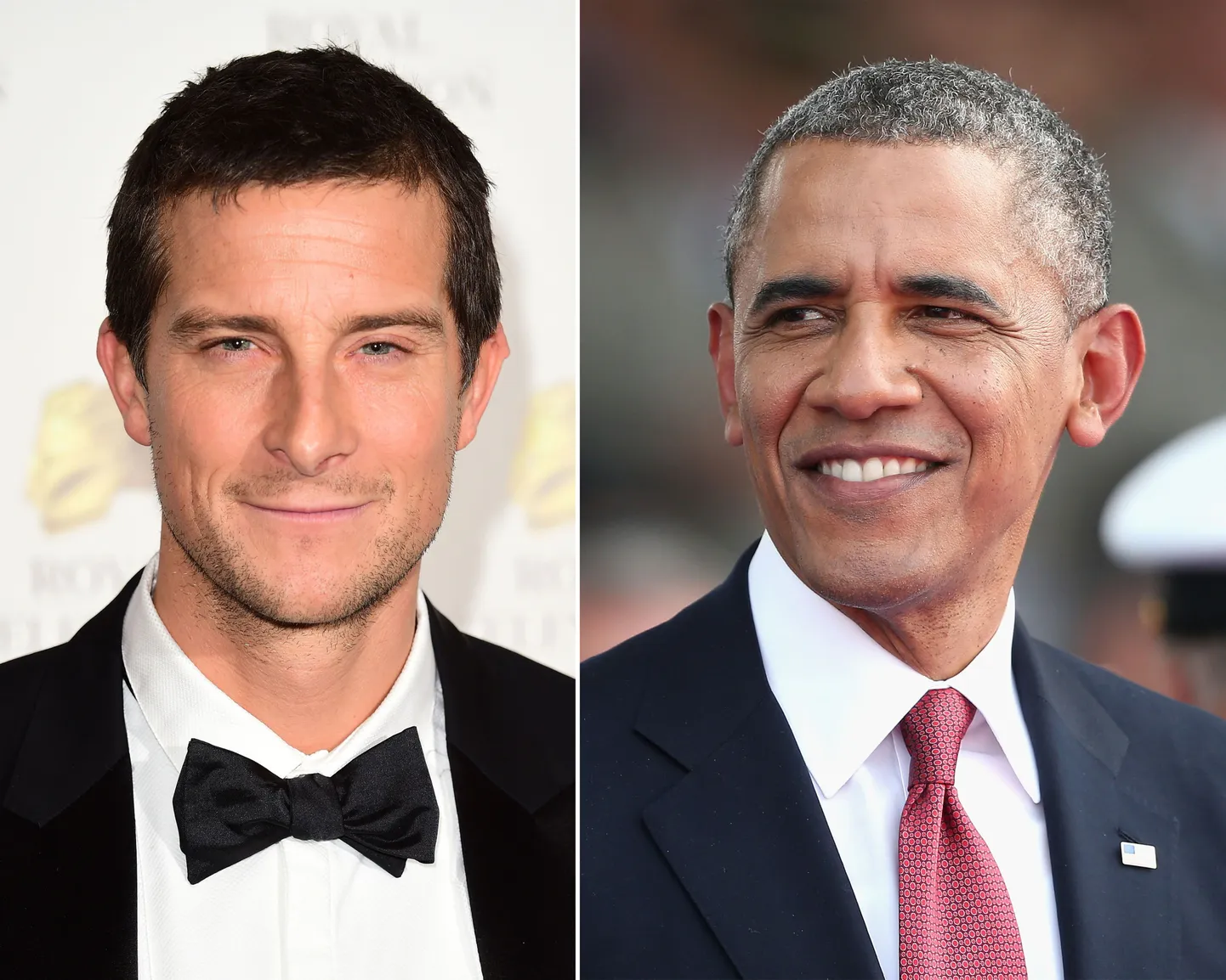 Bear Grylls (vasakul) ja Barack Obama