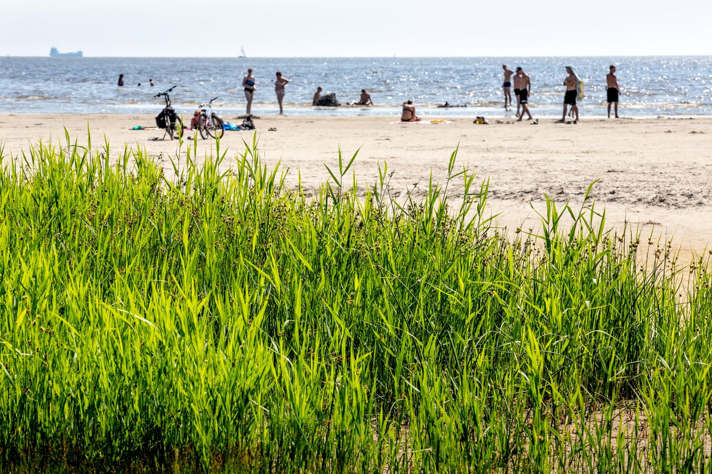 Pärnu 26JUN2020 Suvi, puhkus, rand, vesi, päevitamine, kuumus, suvekuumus, kuum suvepäev. Foto Urmas Luik