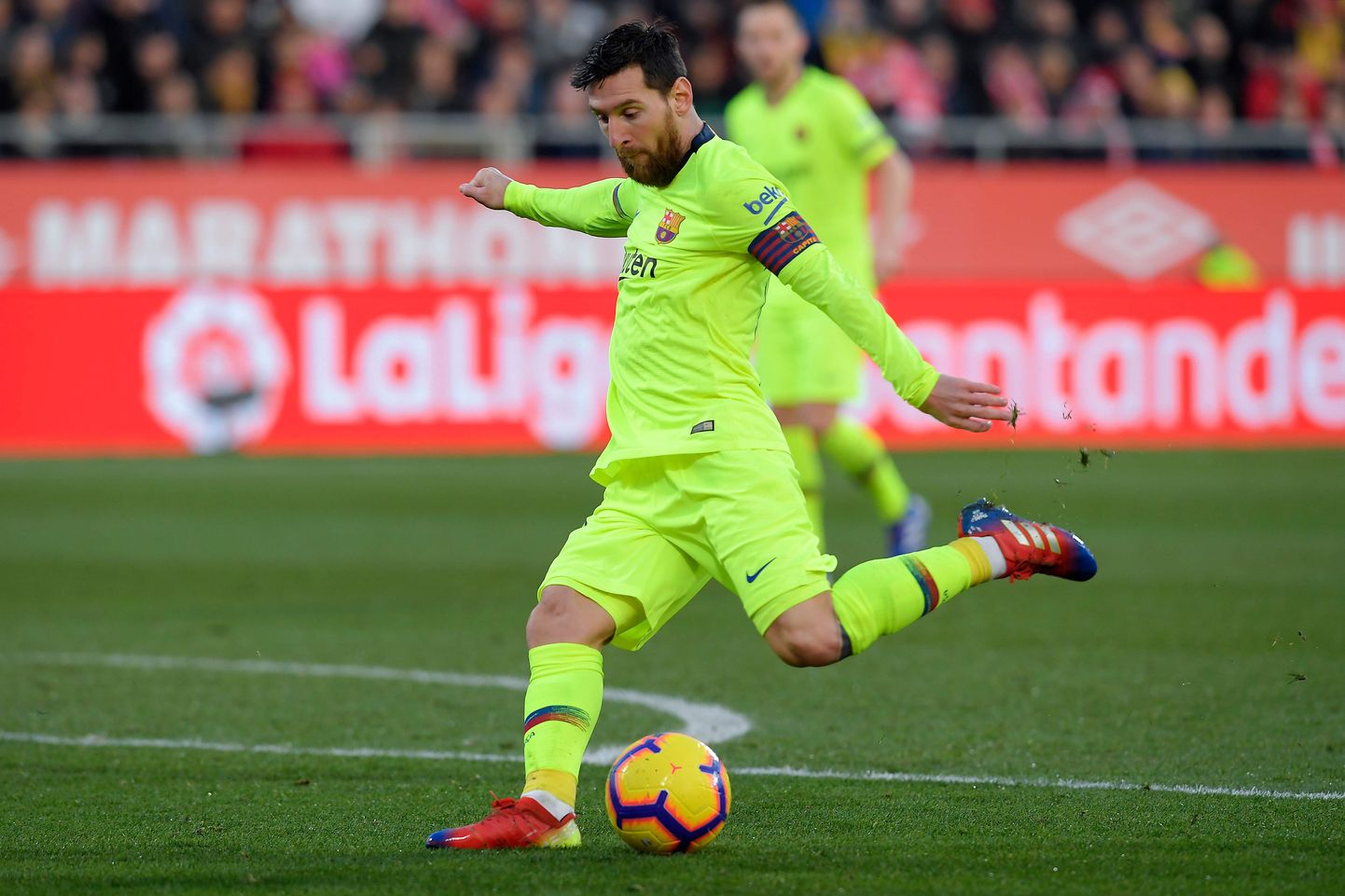 Lionel Messi skooris pühapäeval Gironas. Kodupublik ootab täna väravaid Sevilla vastu.