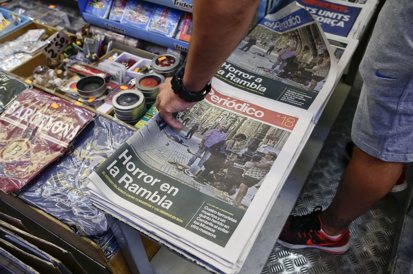 Hispaania Barcelona rünnaku kajastamine meedias