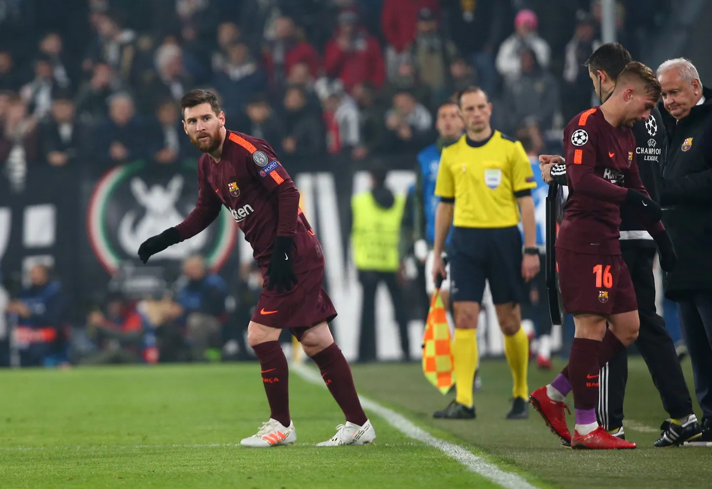 Lionel Messi sekkus mängu teise poolaja alguses.