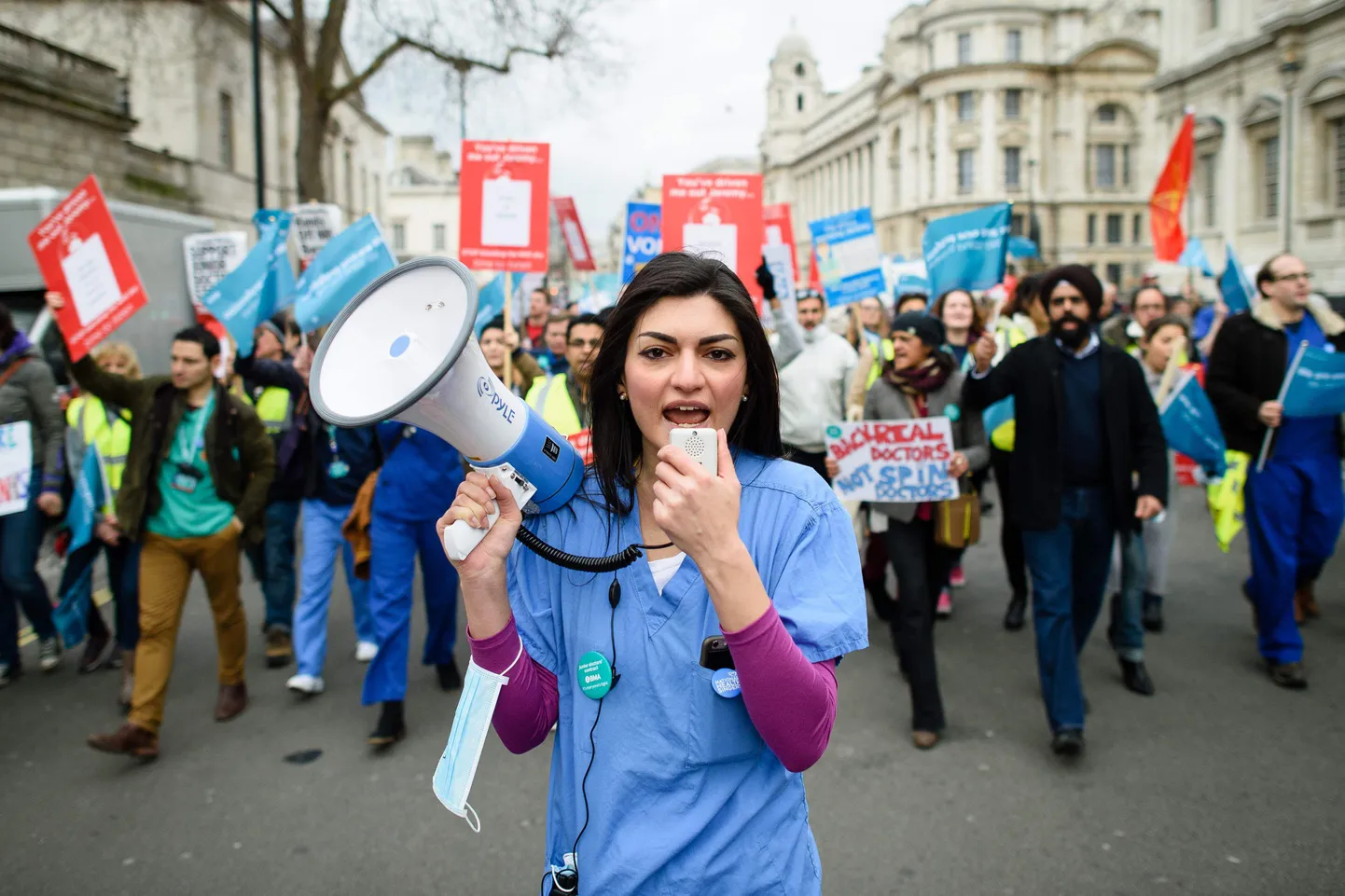 Streik Londonis 6. veebruaril.