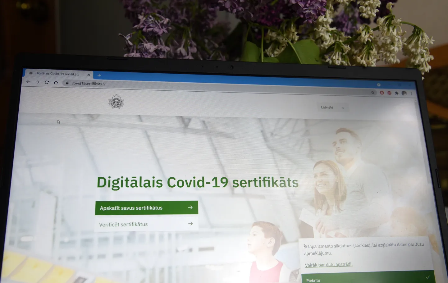 Сайт covid19sertifikats.lv