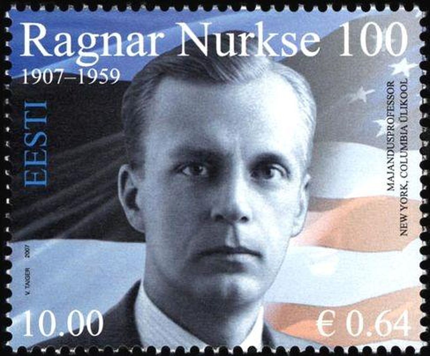 Ragnar Nurkse Eesti Vabariigi postmargil.