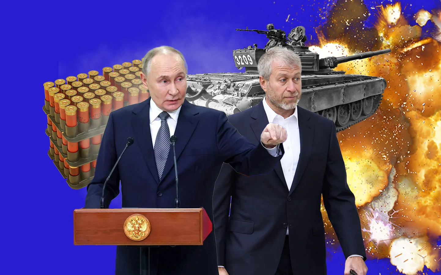 Владимир Путин и Роман Абрамович