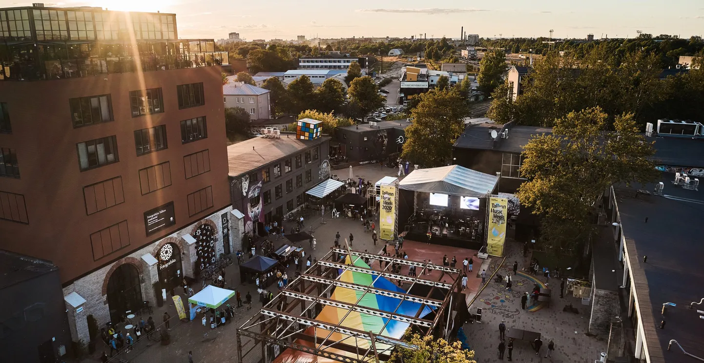"Tallin Music Week" koncertvieta Telliskivi radošajā kvartālā.