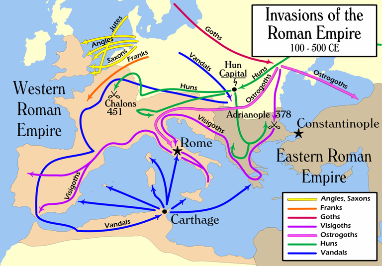 Germaani hõimude tungimine Rooma impeeriumi aladele