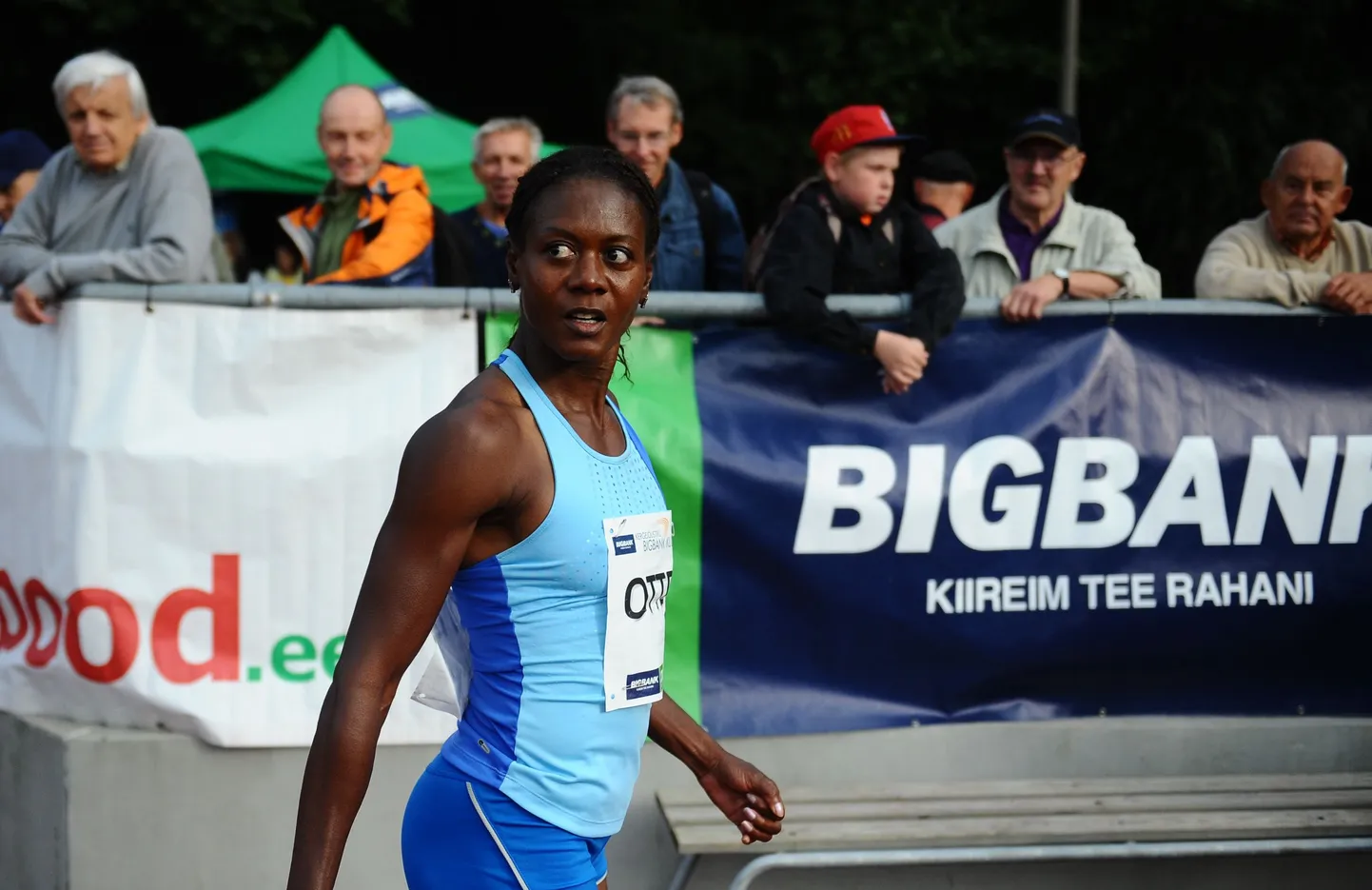 Merlene Ottey Kadriorus Kuldliiga etapil.