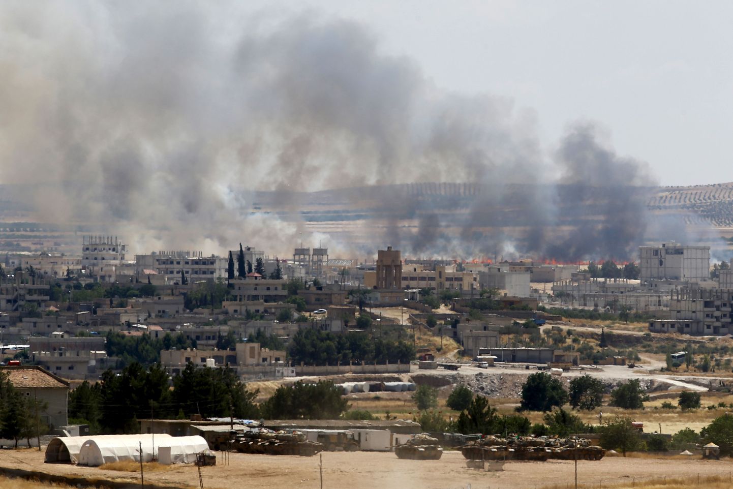 Дым над Кобани.