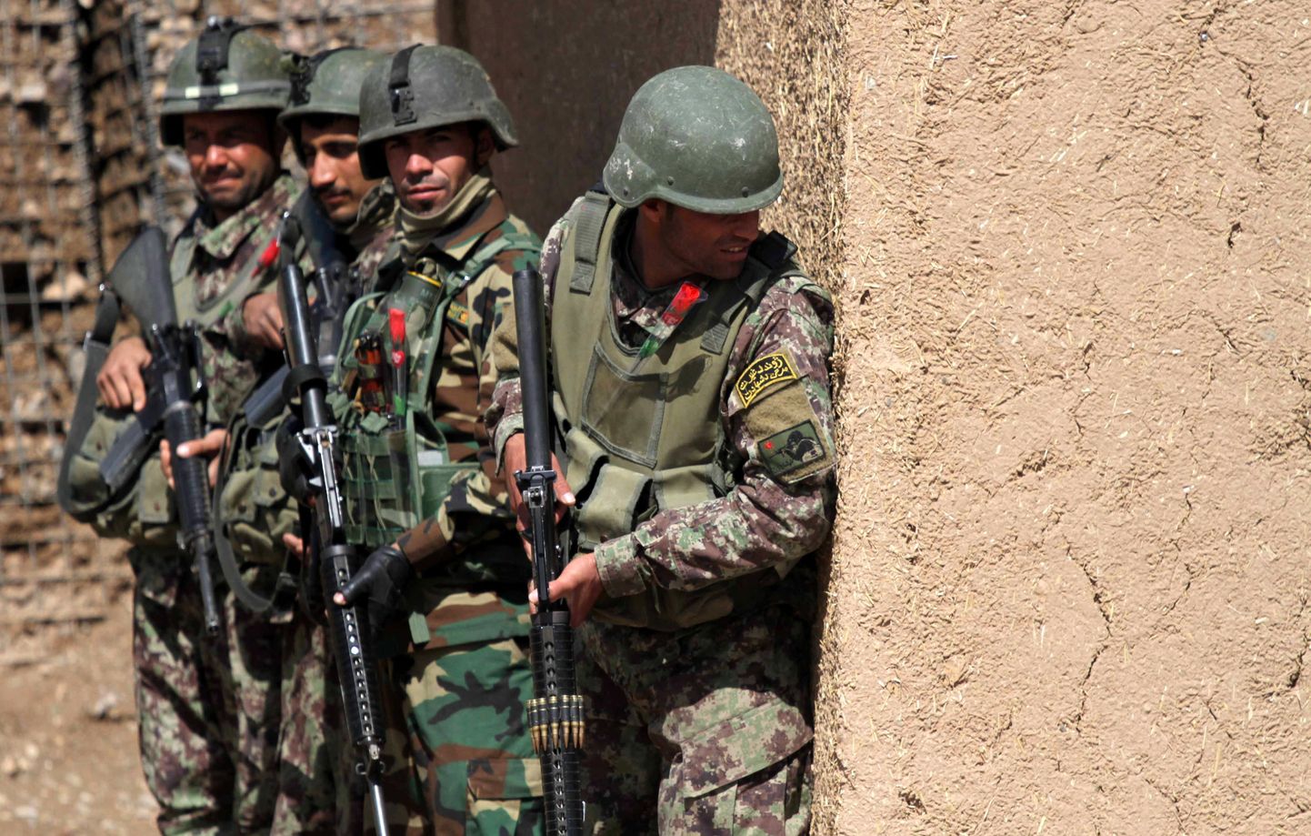 Afganistani julgeolekujõudude liikmed märtsis Heratis õppusel.