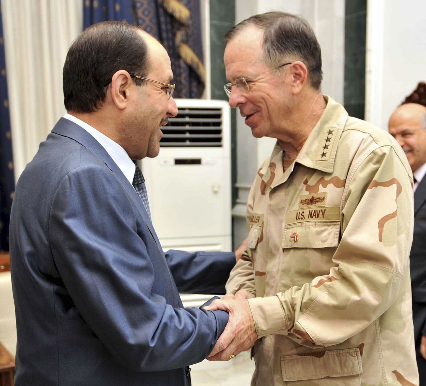 Iraagi peaminister Nuri al-Maliki ja USA admiral Mike Mullen