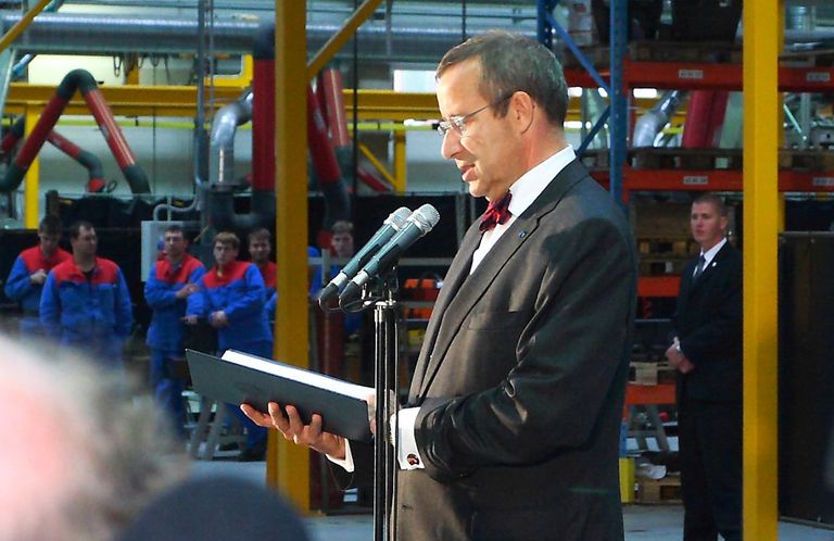 Осенью 2009 года нарвский завод "Cargotec" посетил президент Тоомас Хендрик Ильвес 