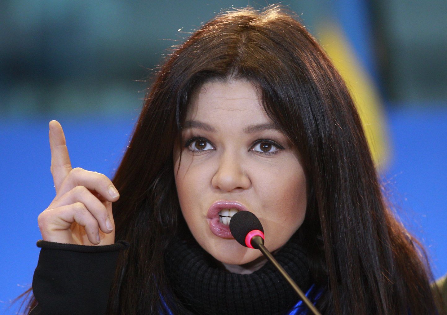 Lauljatar Ruslana Lõžõtško on üks EuroMaidani tuntumatest nägudest.