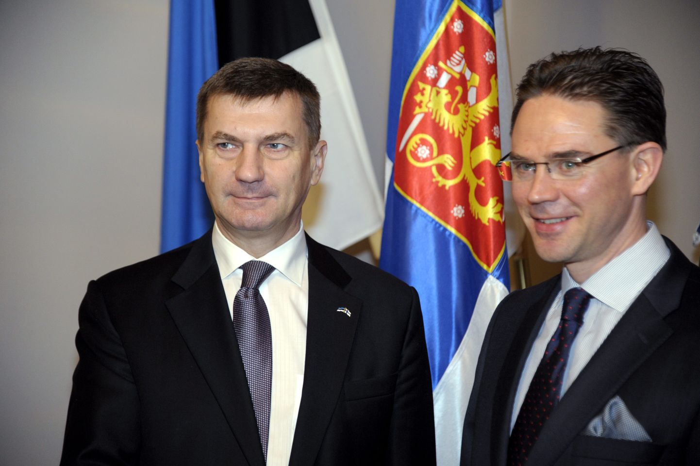 Eesti ekspeaminister Andrus Ansip ja Soome endine valitsusjuht Jyrki Katainen