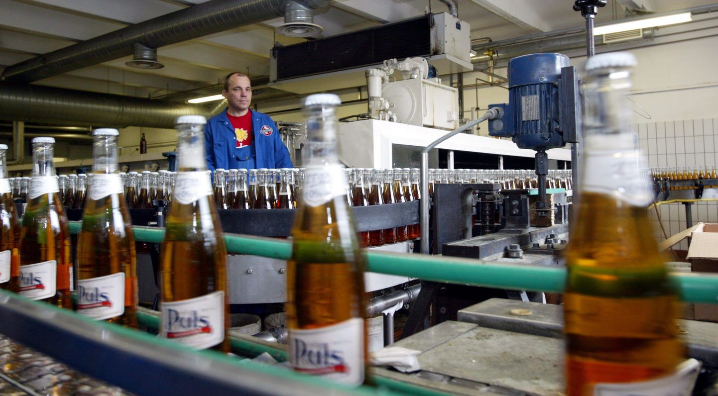 Alkoholivaba õlle valmistamise tootmisliin
