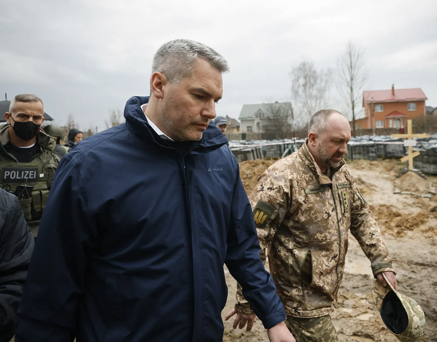 Karl Nehammer pärast sõja algust Ukrainas.