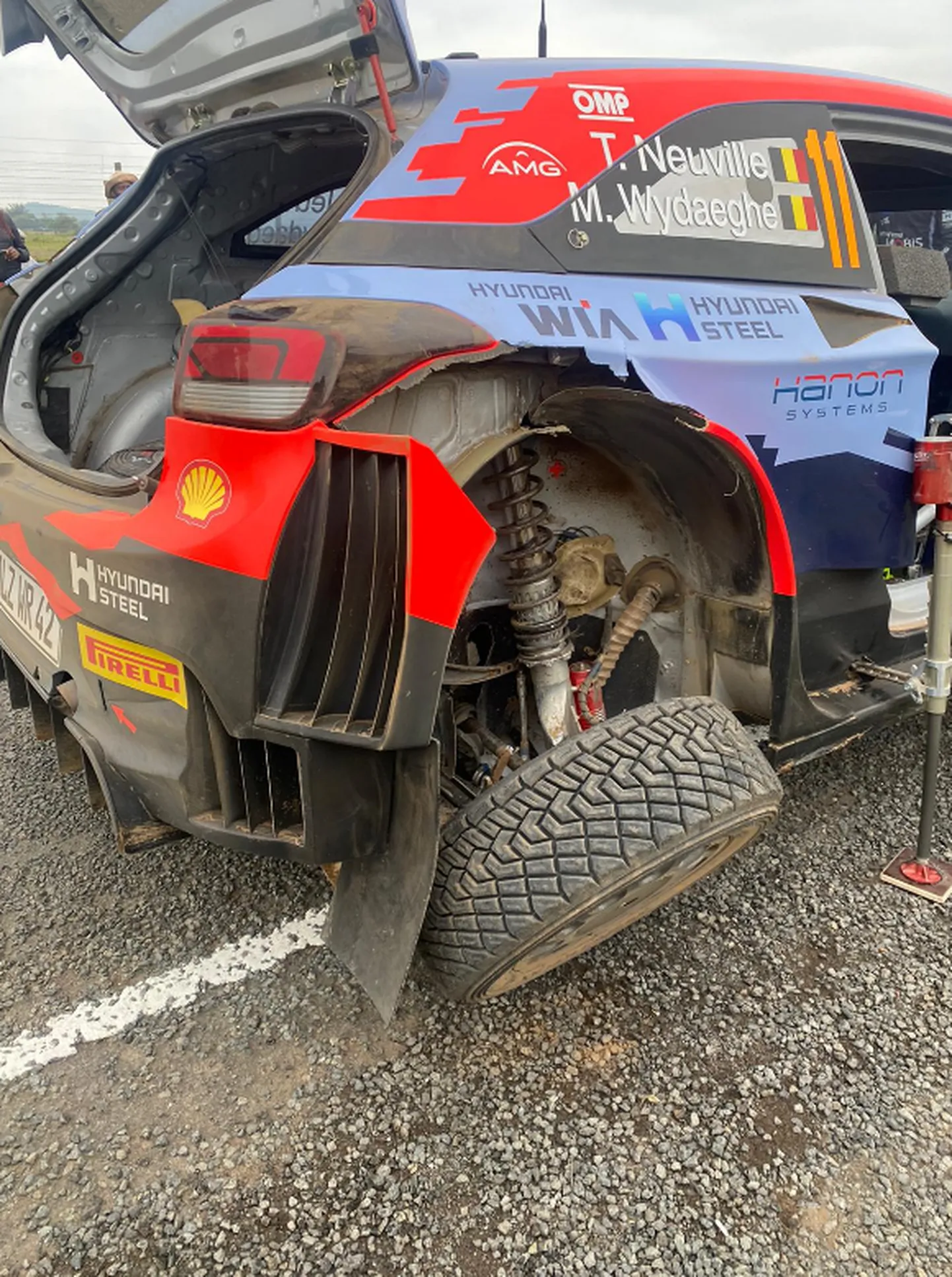 Kahjustada saanud Neuville Hyundai.