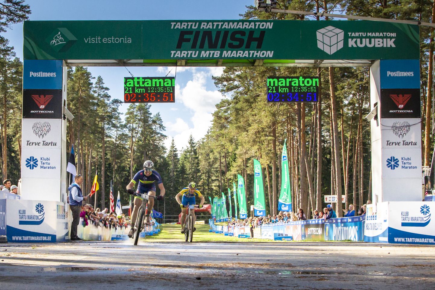 21. Tartu rattamaratoni pikima, 89-kilomeetrise distantsi võitis leedulane Eimantas Gudiškis (2.35.48)