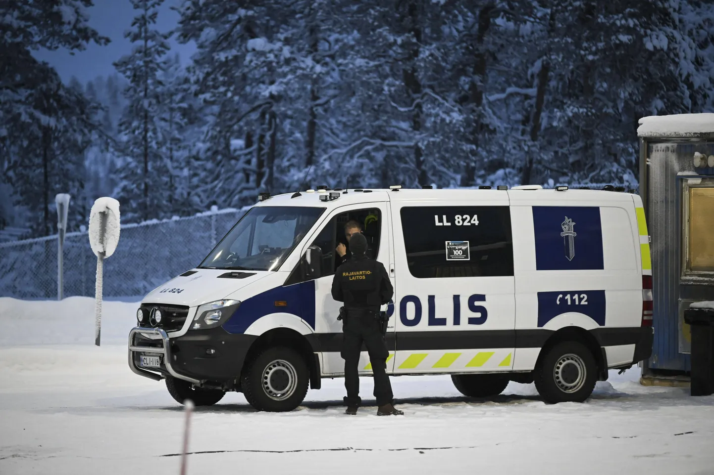 Soome politsei töötab piirialal.