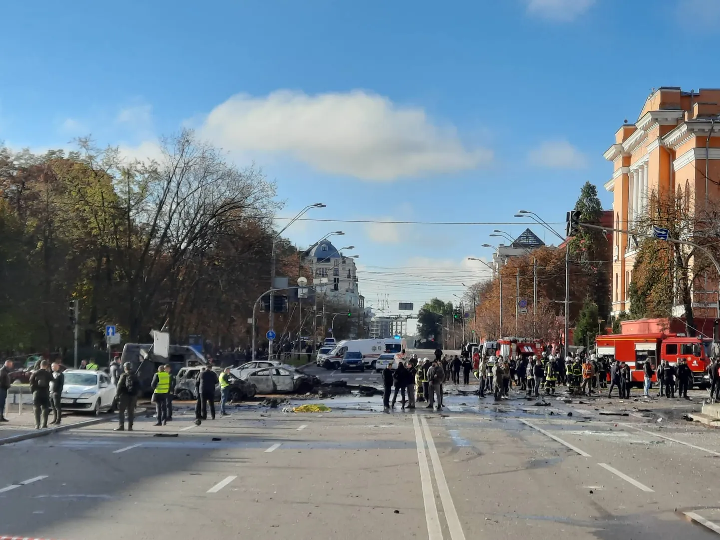 Киев сегодня утром.