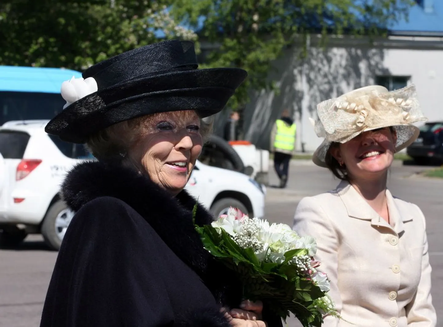 Hollandi kuninganna Beatrix Tallinna lennuväljal.