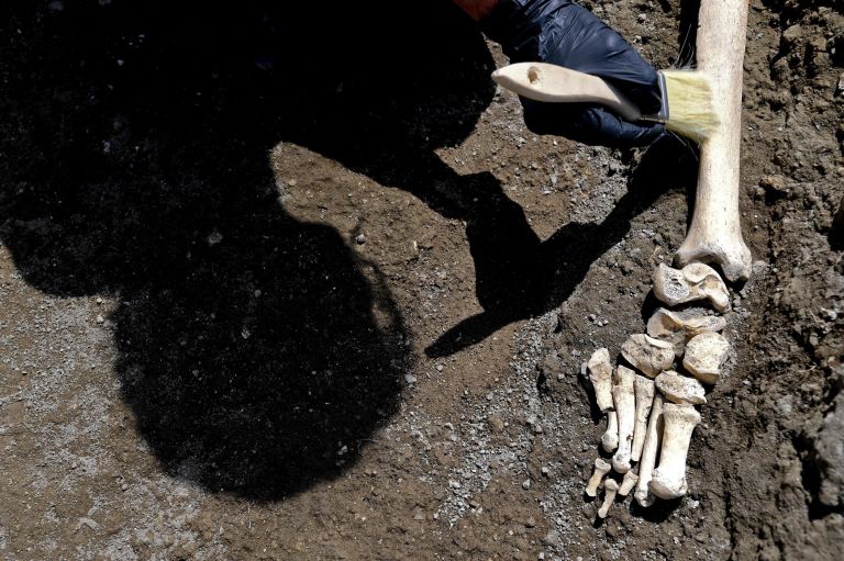 Pompeist hiljuti leitud meheskelett
