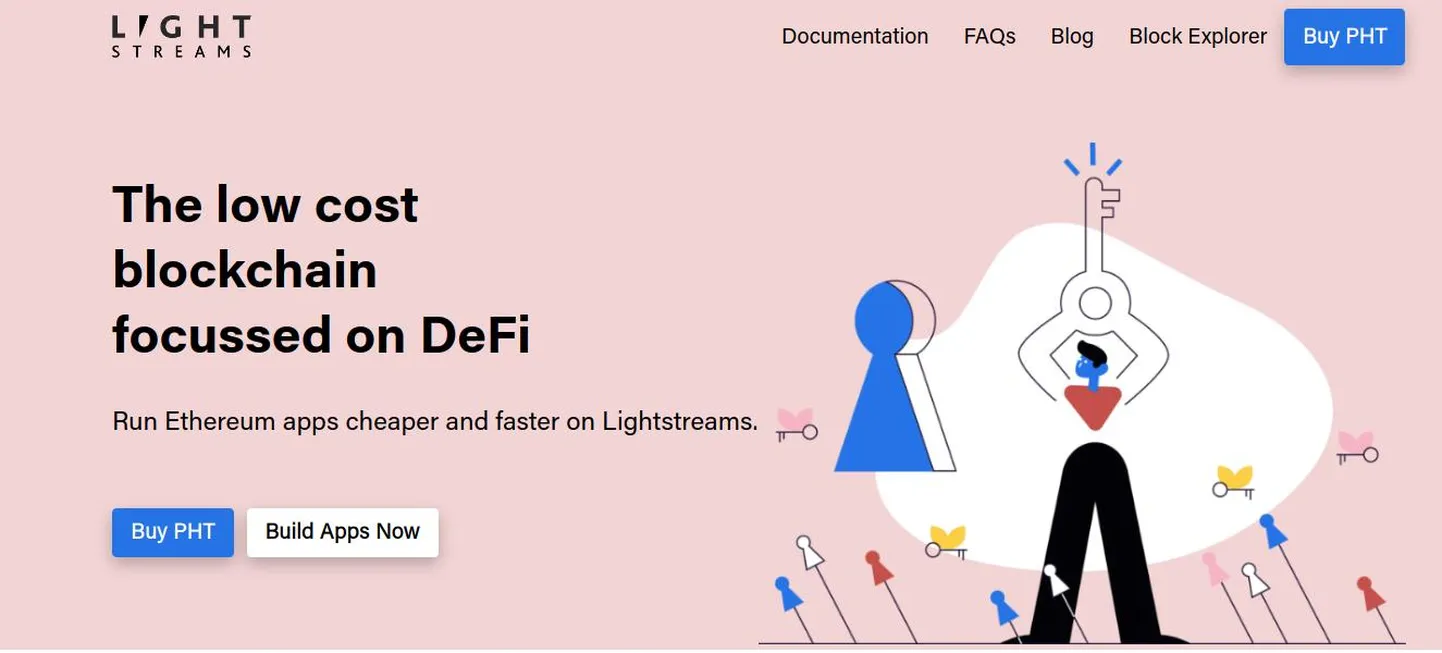 Скриншот с сайта Lightstreams Network
