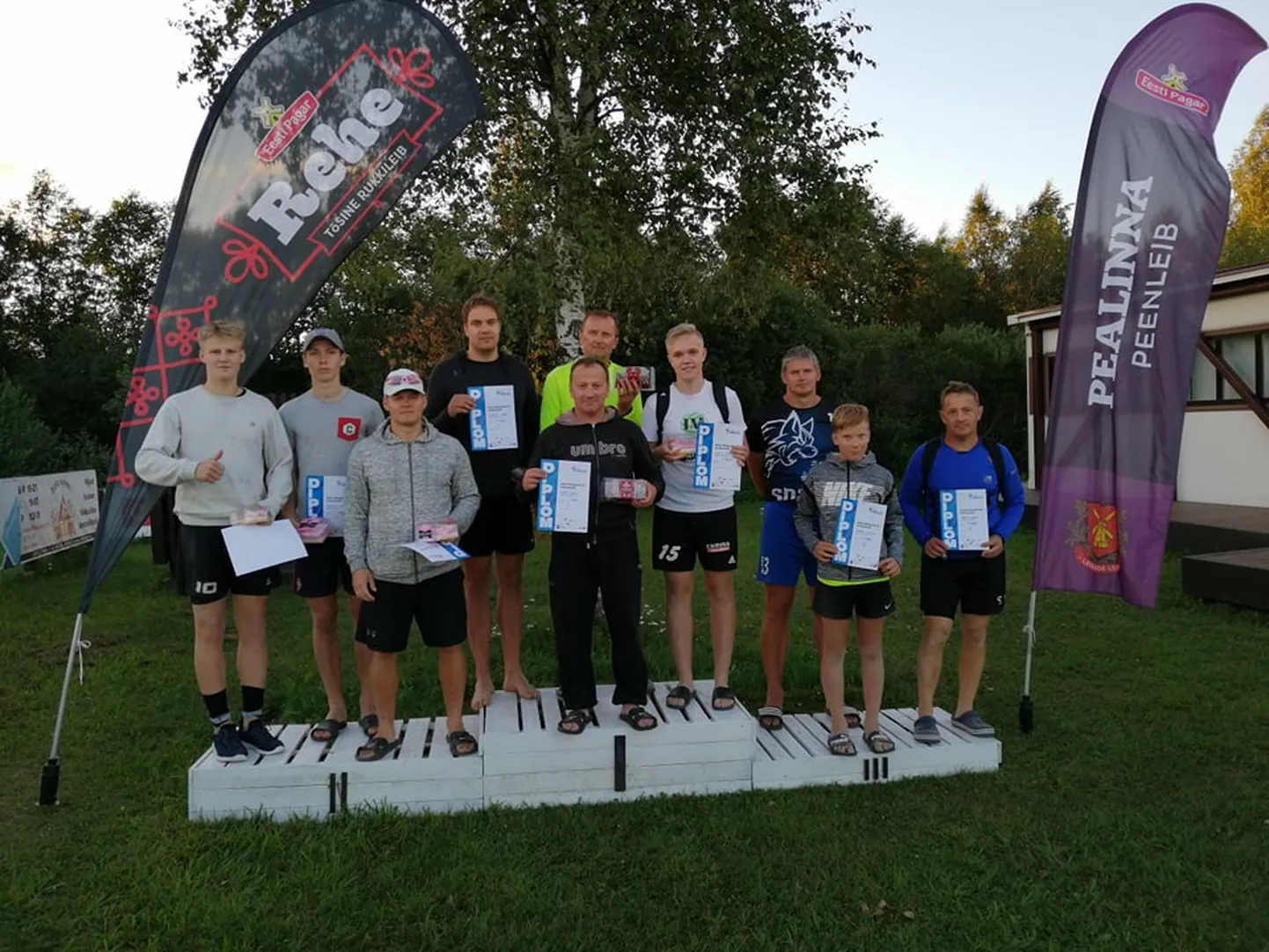 Suvevolle Paide seitsmenda osavõistluse paremad mehed.