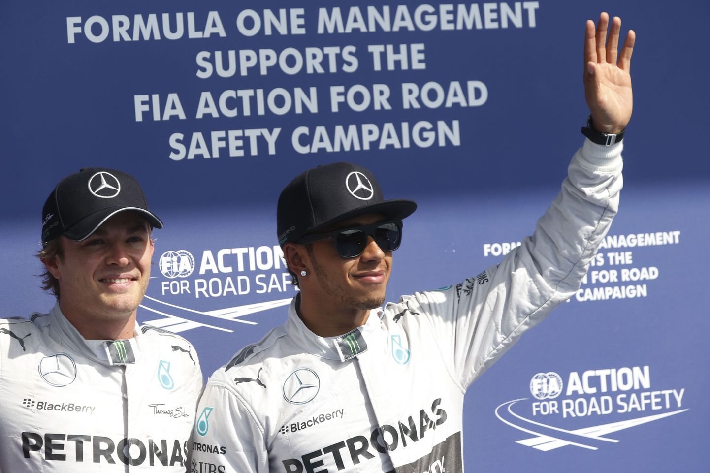 Nico Rosberg (vsakul) ja Lewis Hamilton