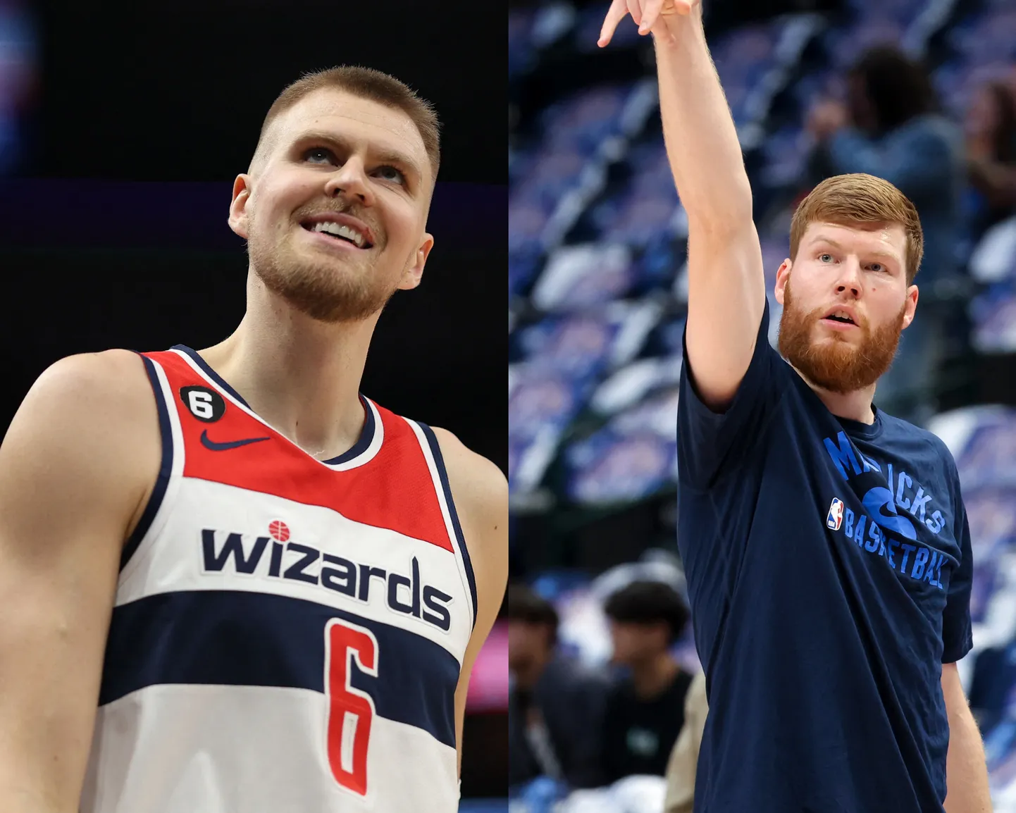 Kristaps Porziņģis un Dāvis Bertāns