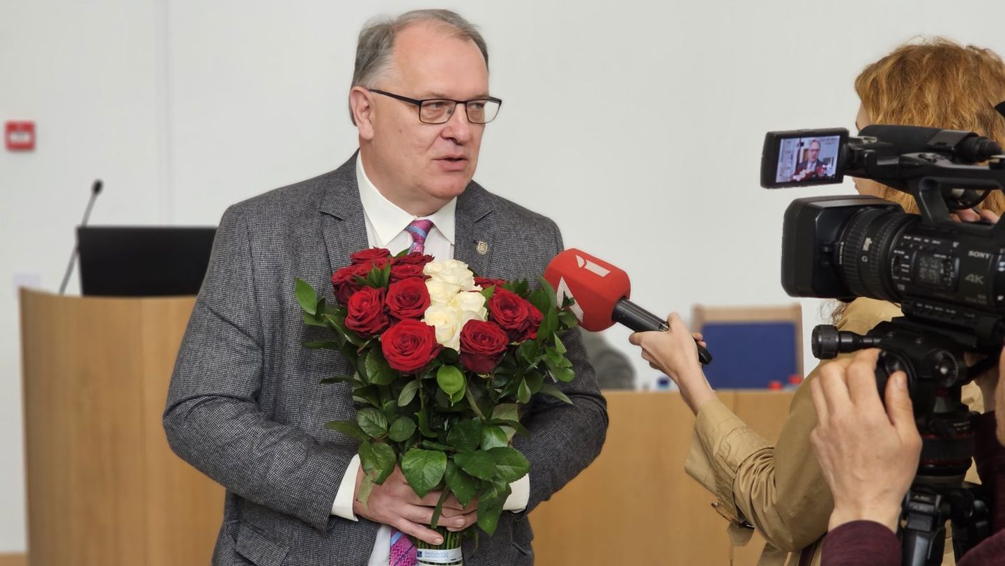 Jaunievēlētais Daugavpils Universitātes rektors Arvīds Barševskis.