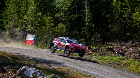 GALERII ⟩ Jaspar Vaher jäi Soome MM-rallil napilt WRC2 poodiumilt välja