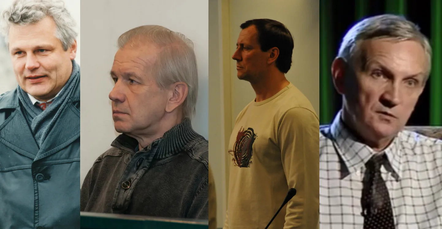Neli Eesti riigireeturit. (Vasakult: Herman Simm, Vladimir Veitman, Aleksei Dressen, Uno Puusepp)
