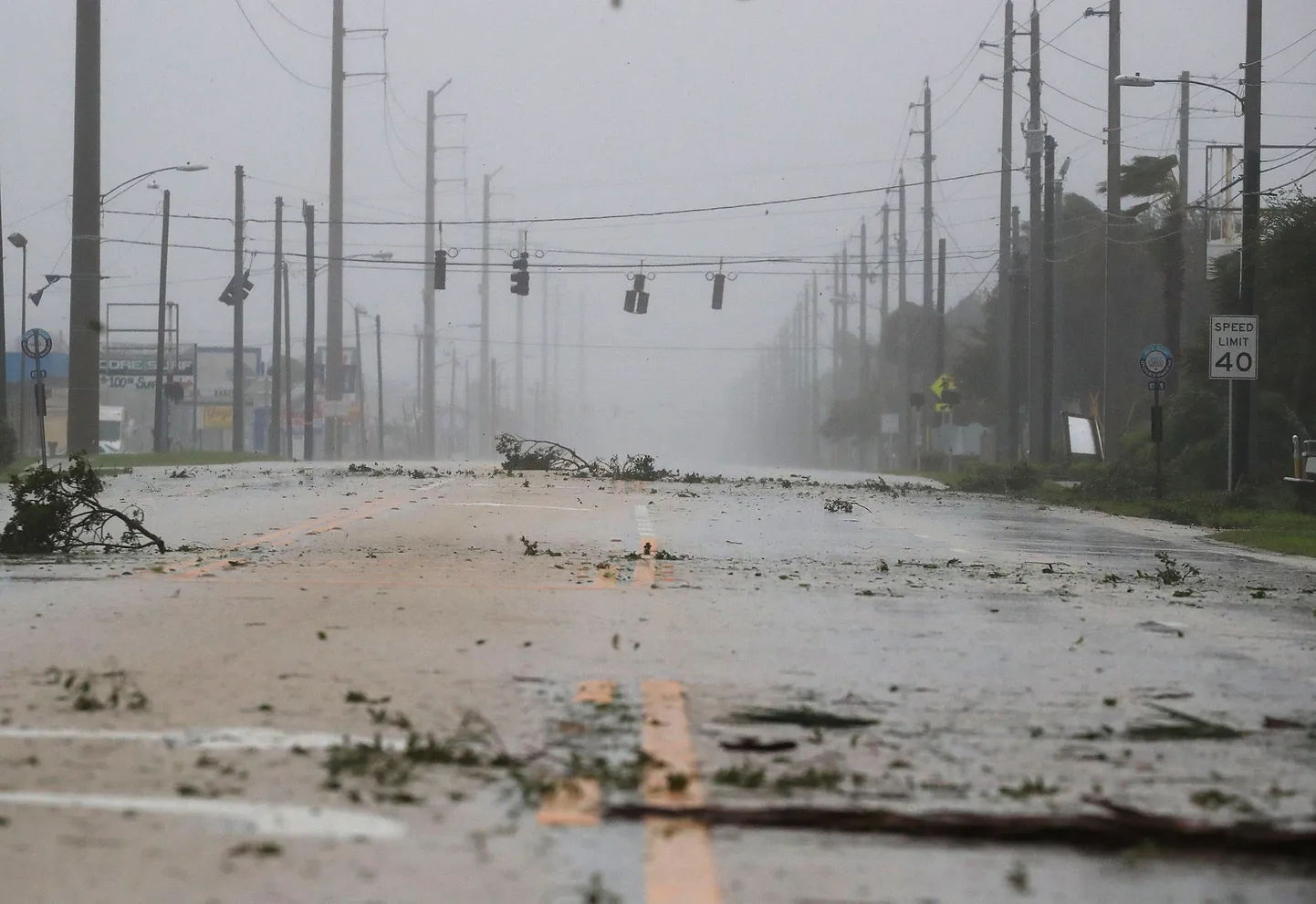 Orkaan Matthew järgne Florida Cocoa Beach