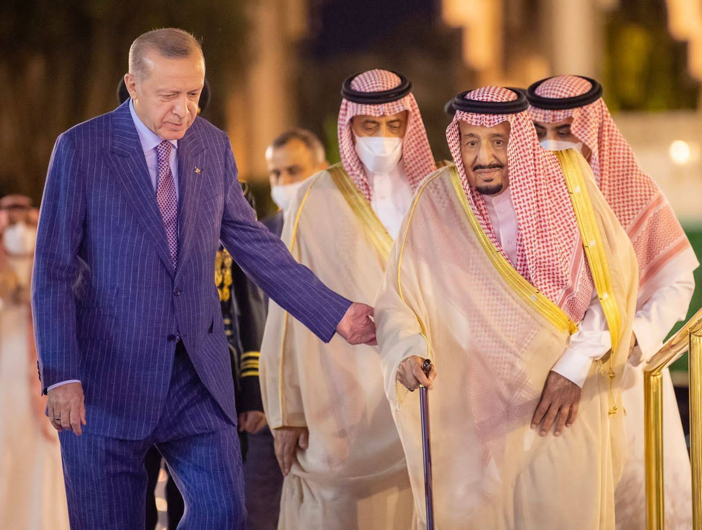 Saudi Araabia kuningas Salman ja Türgi president Tayyip Erdogan aprilli lõpus.