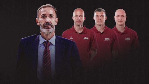 Nokomplektēts Latvijas vīriešu basketbola izlases treneru sastāvs