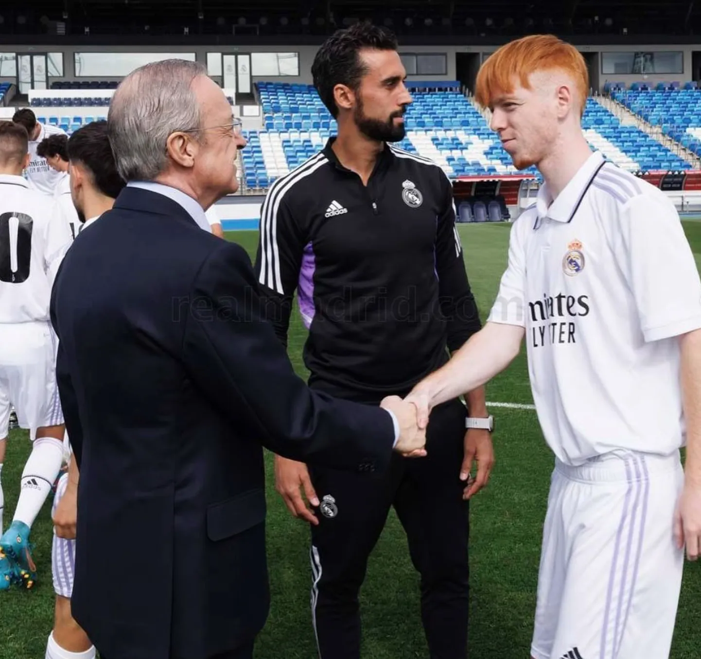 Madridi Reali president Florentino Pérez (vasakul) ja Marc Cucalon (paremal)