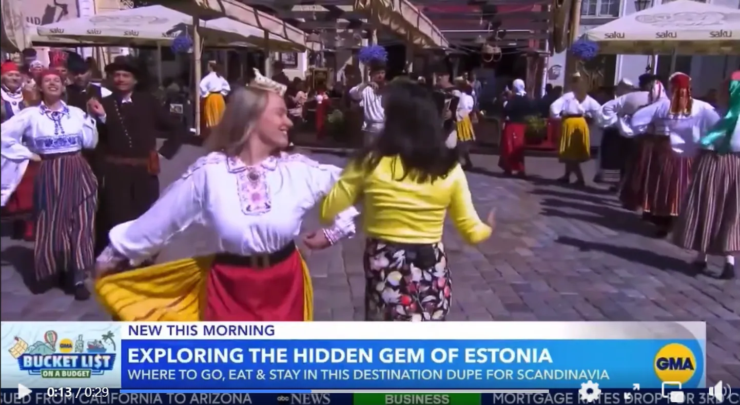 Telesaade Good Morning America tutvustas eestlaste jaanikombeid.