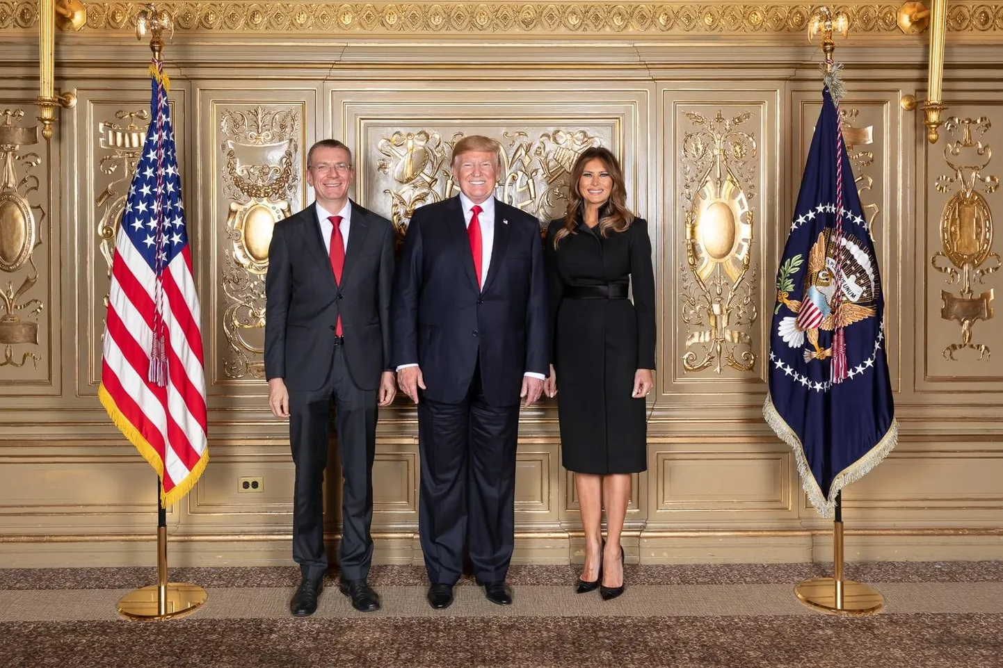 Президенты Латвии и США