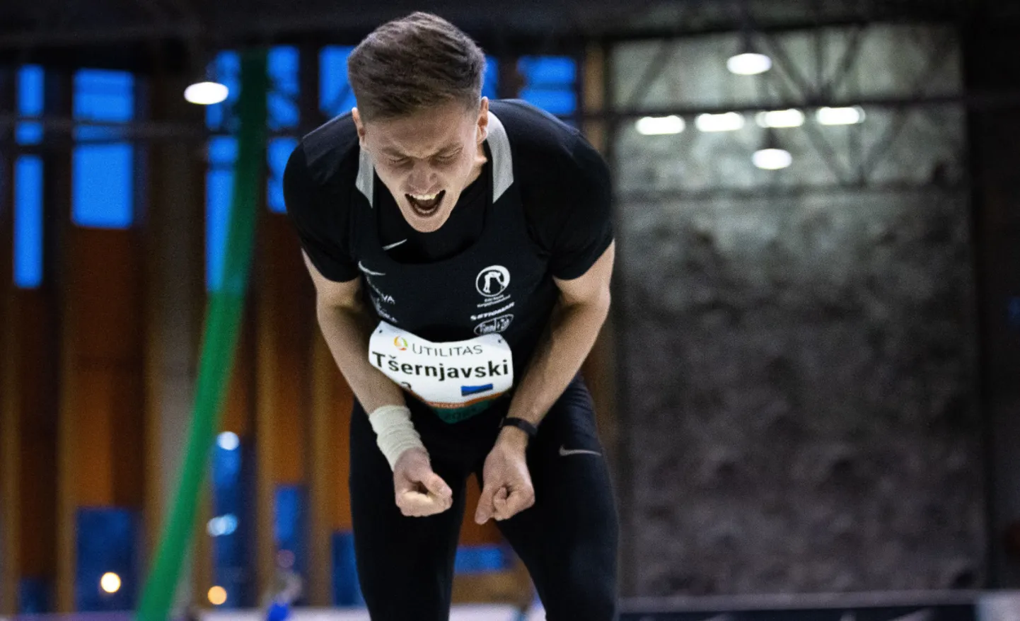 Taavi Tšernjavski suutis vigastuse kiuste parandada enda kuulitõuke siserekordit.