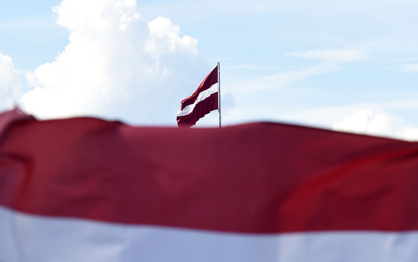 Latvijas karogs.