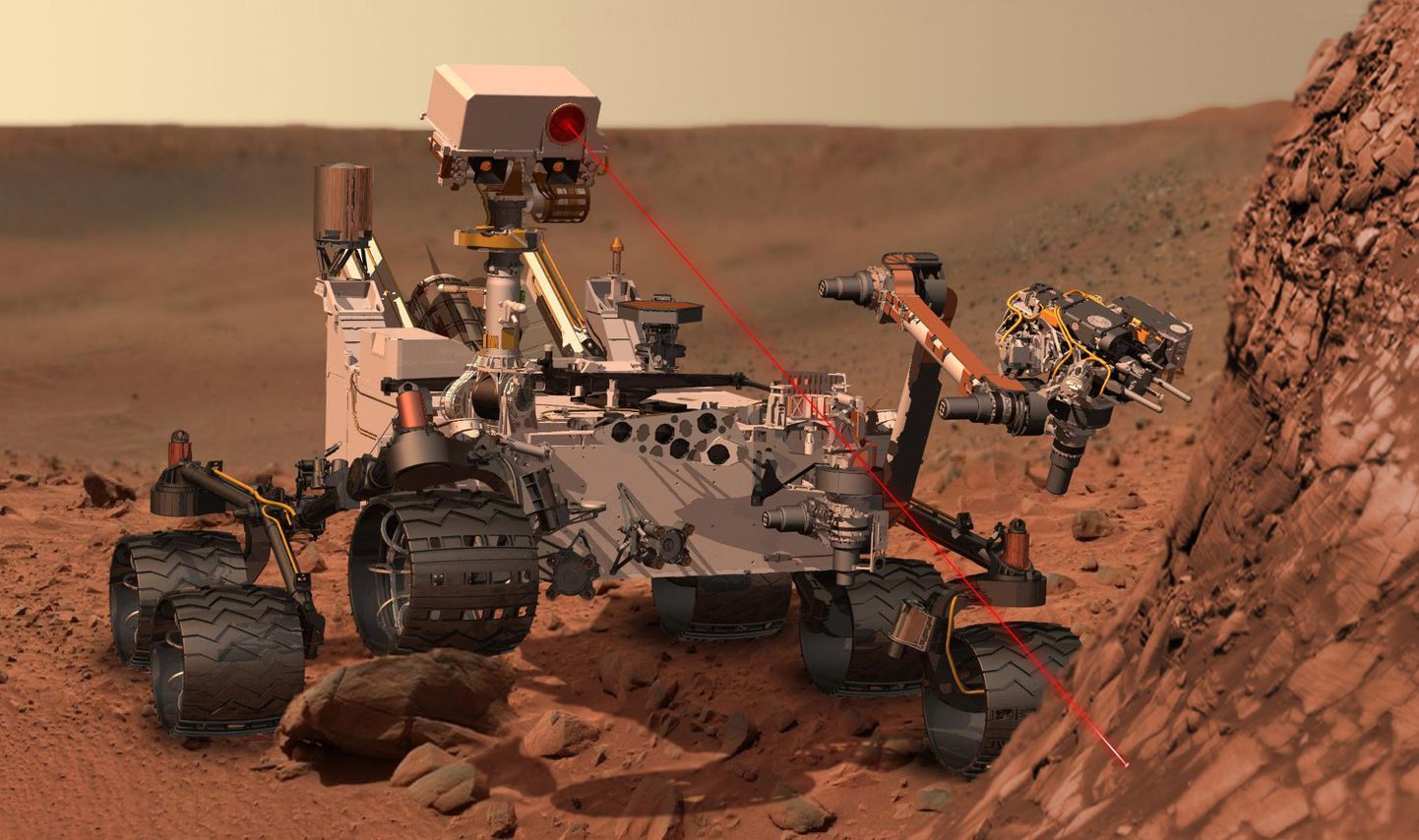 Kunstniku nägemus NASA uuest kulgurist Marsi pinnal.