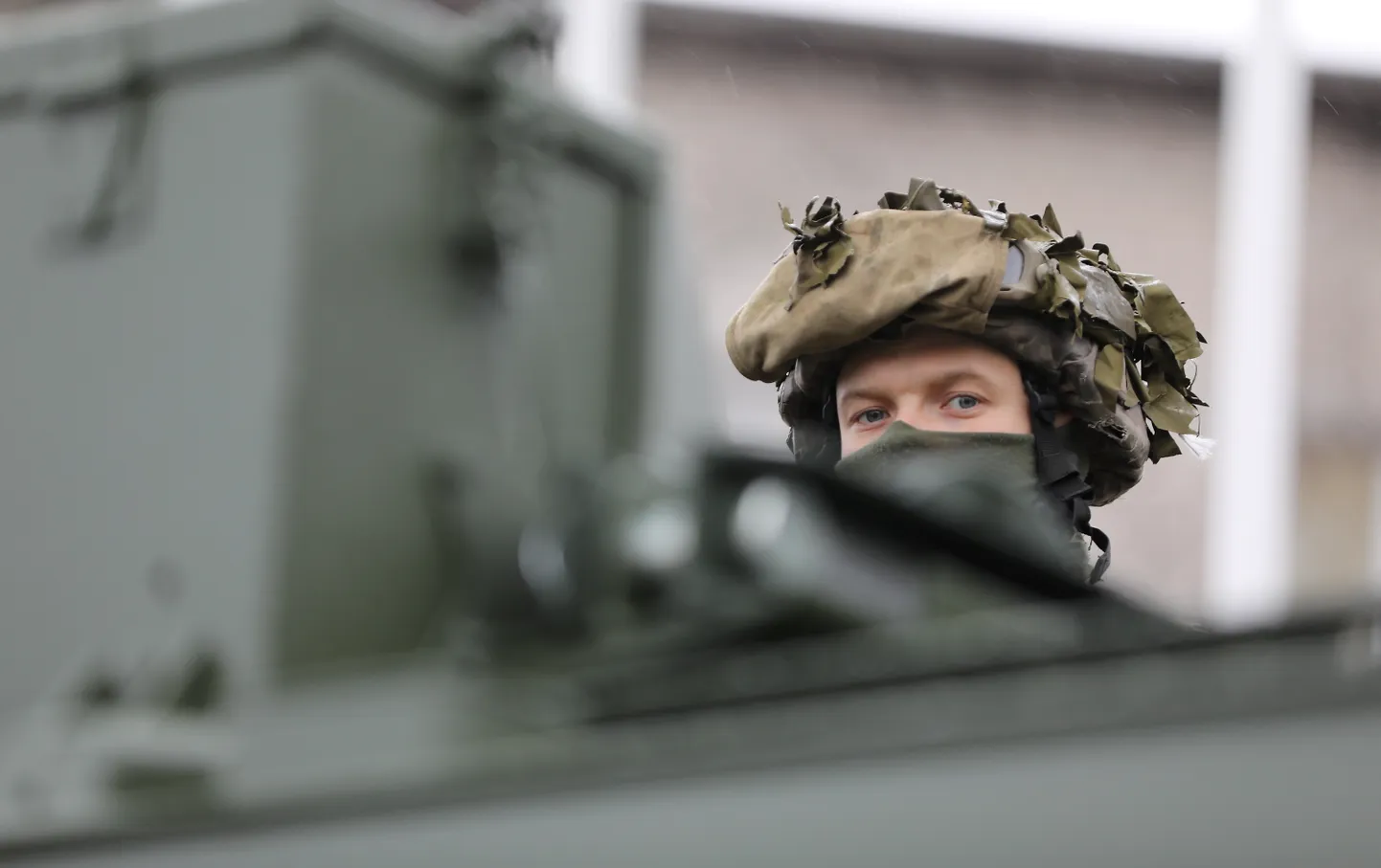 Латвийский военный.