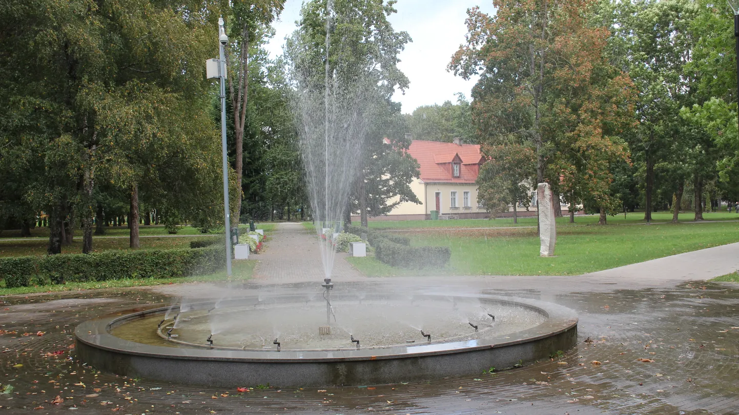 Paide Lembitu pargi purskkaev