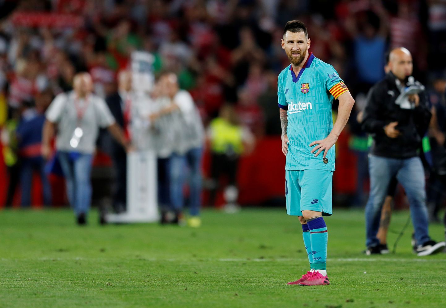 Pettunud Lionel Messi.
