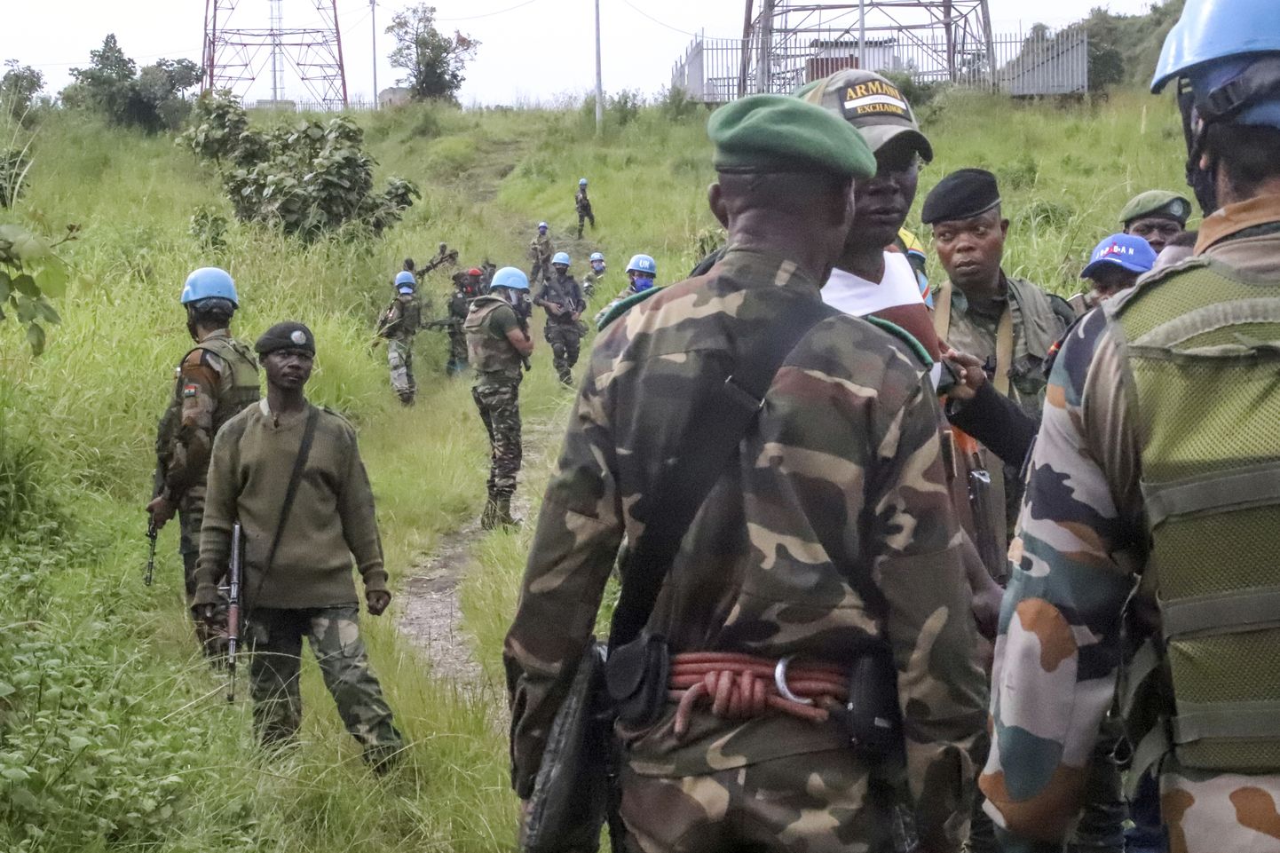 ÜRO rahuvalvajad ja Kongo DV julgeolekujõud Põhja-Kivu provintsis 22. veebruar 2021.
