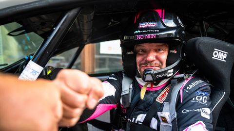 Comedian Ismo made a wild run at the Finnish rally: an ordinary person would be quite scared