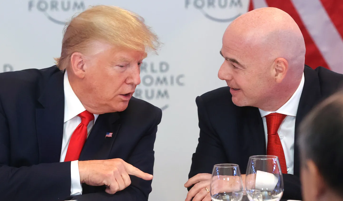Donald Trump ja FIFA president Gianni Infantino.