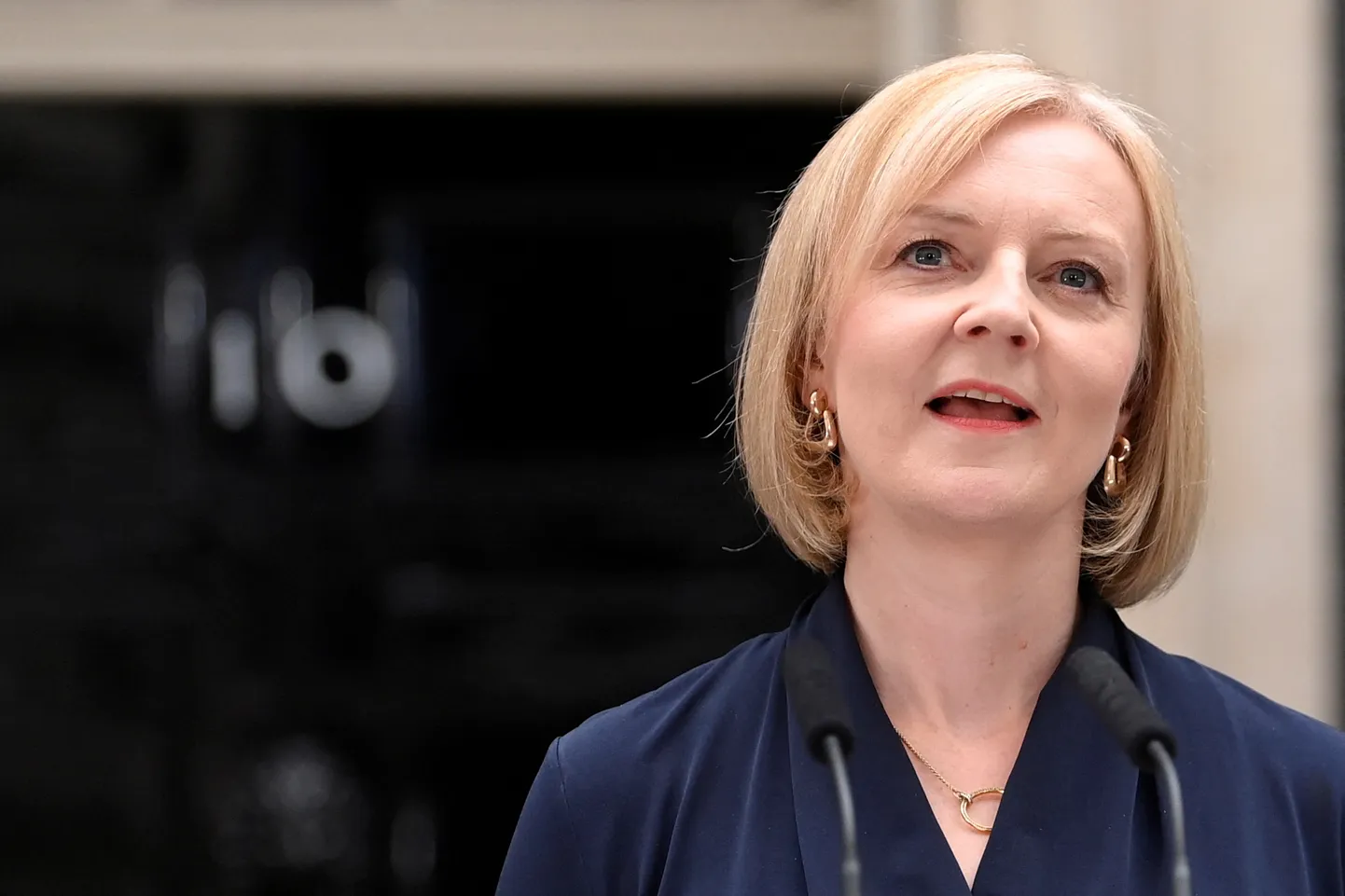 Lielbritānijas premjerministre Liza Trasa.