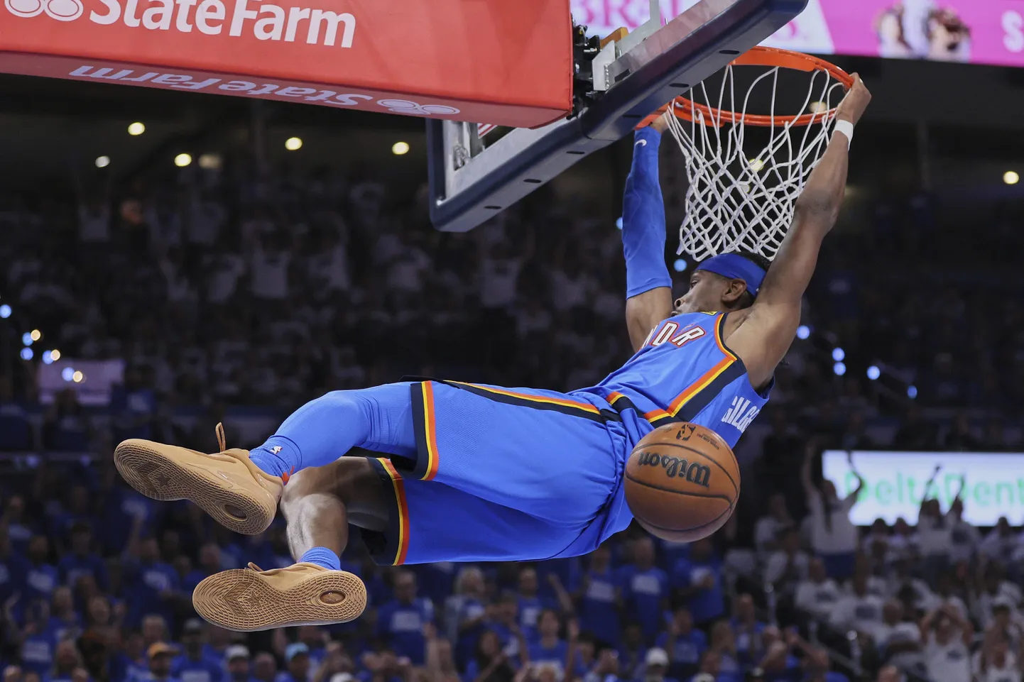 Oklahoma City Thunderi põhijõud on Shai Gilgeous-Alexander, kes viskas otsustavas mängus 34 punkti.